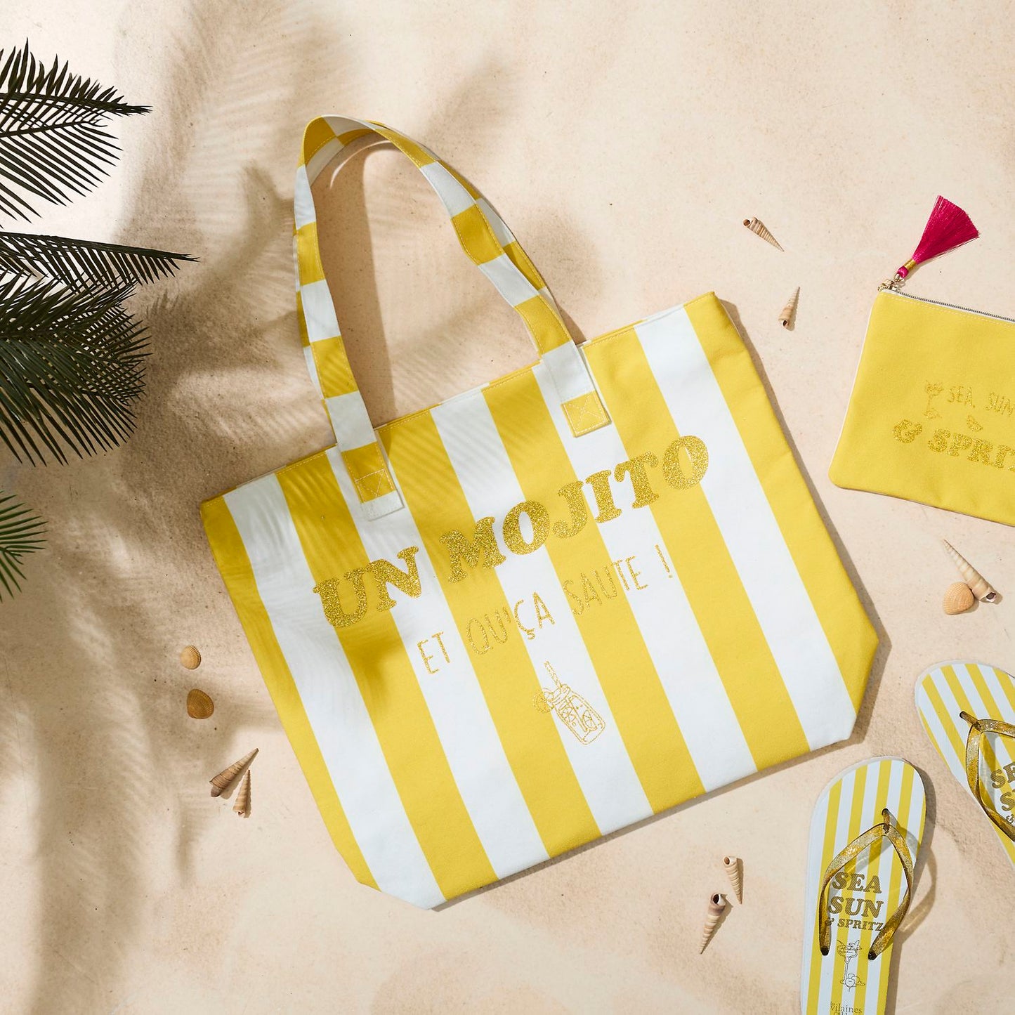 Sac de plage "Un mojito et qu'ça saute!"