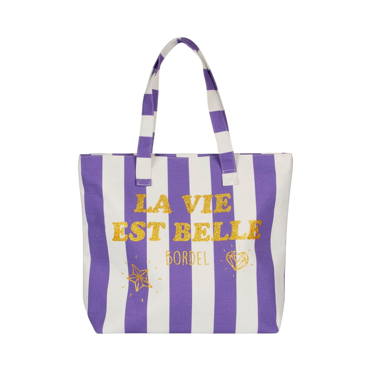 Sac de plage "La vie est belle bordel"