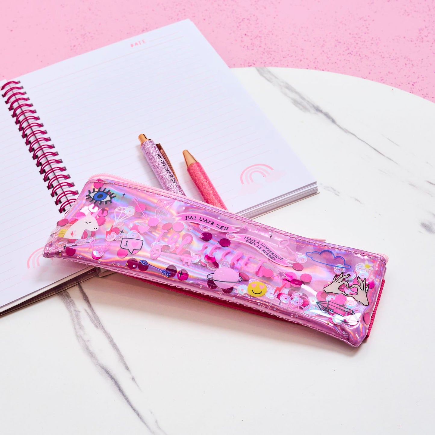 Trousse Paillettes Karma J'ai l'air Zen