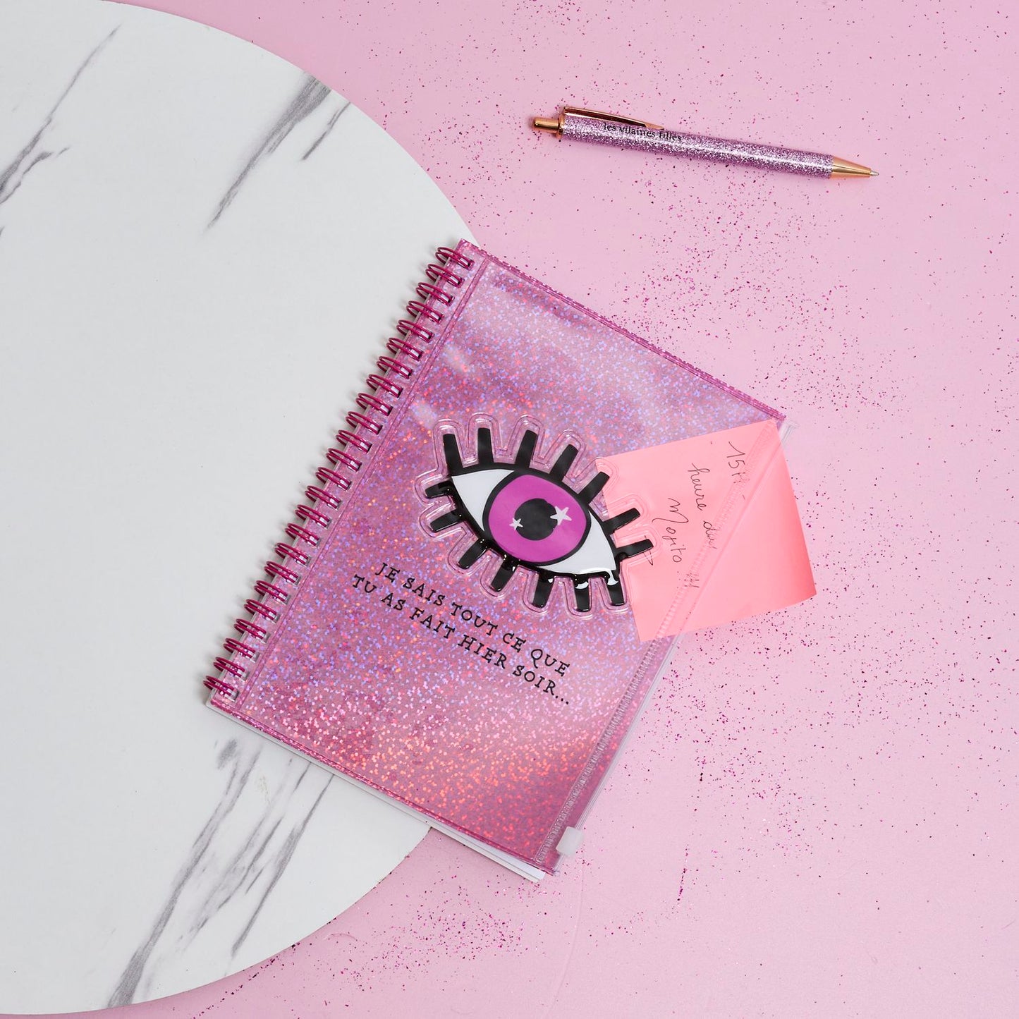 Carnet paillettes Karma je sais tout