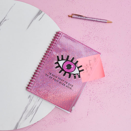 Carnet paillettes Karma je sais tout