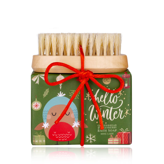 Savon + brosse à ongles Hello Winter