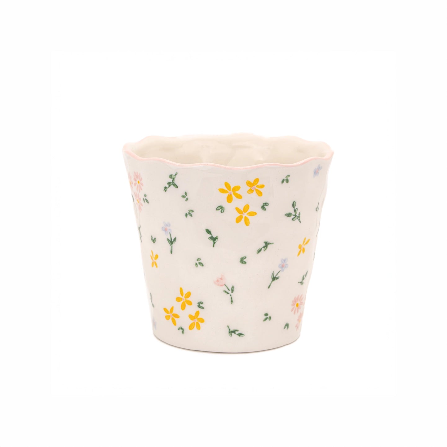 Cache pot floral délicat
