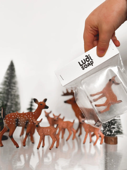 Savon Transparent Artisanal avec Figurine Faon