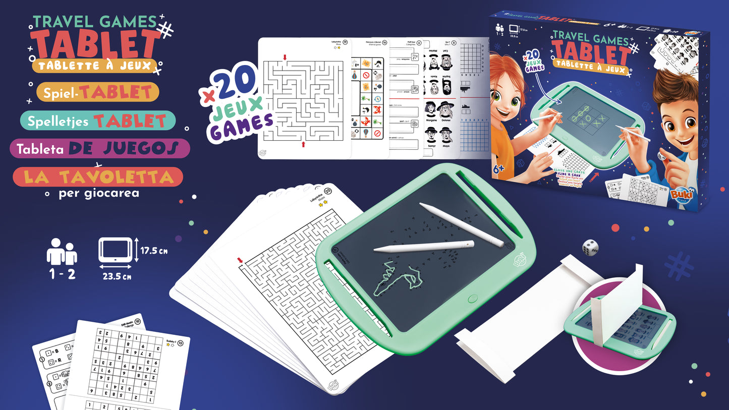 Tablette jeux de voyage