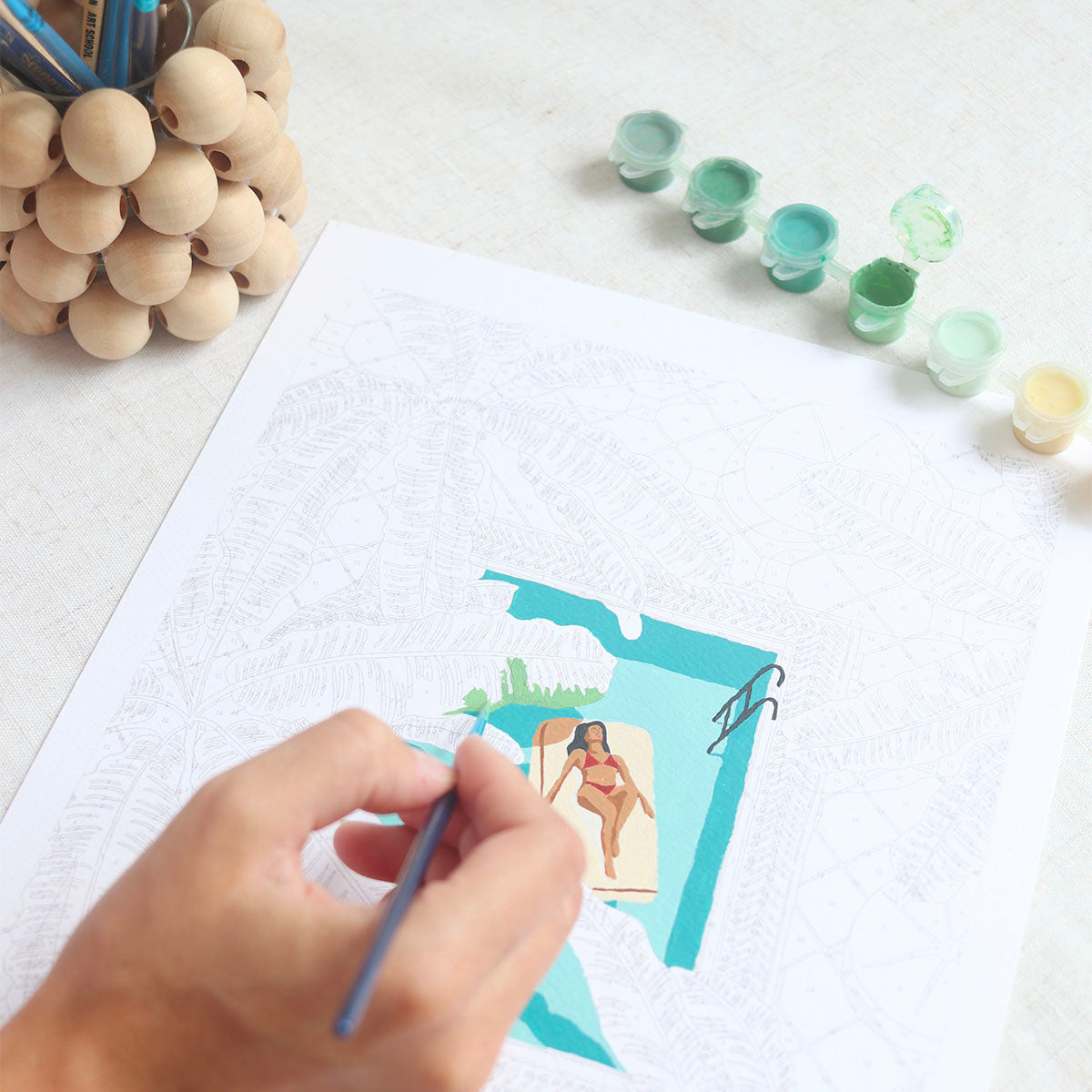 Peinture au numéro - Daydreaming par Nora Dong