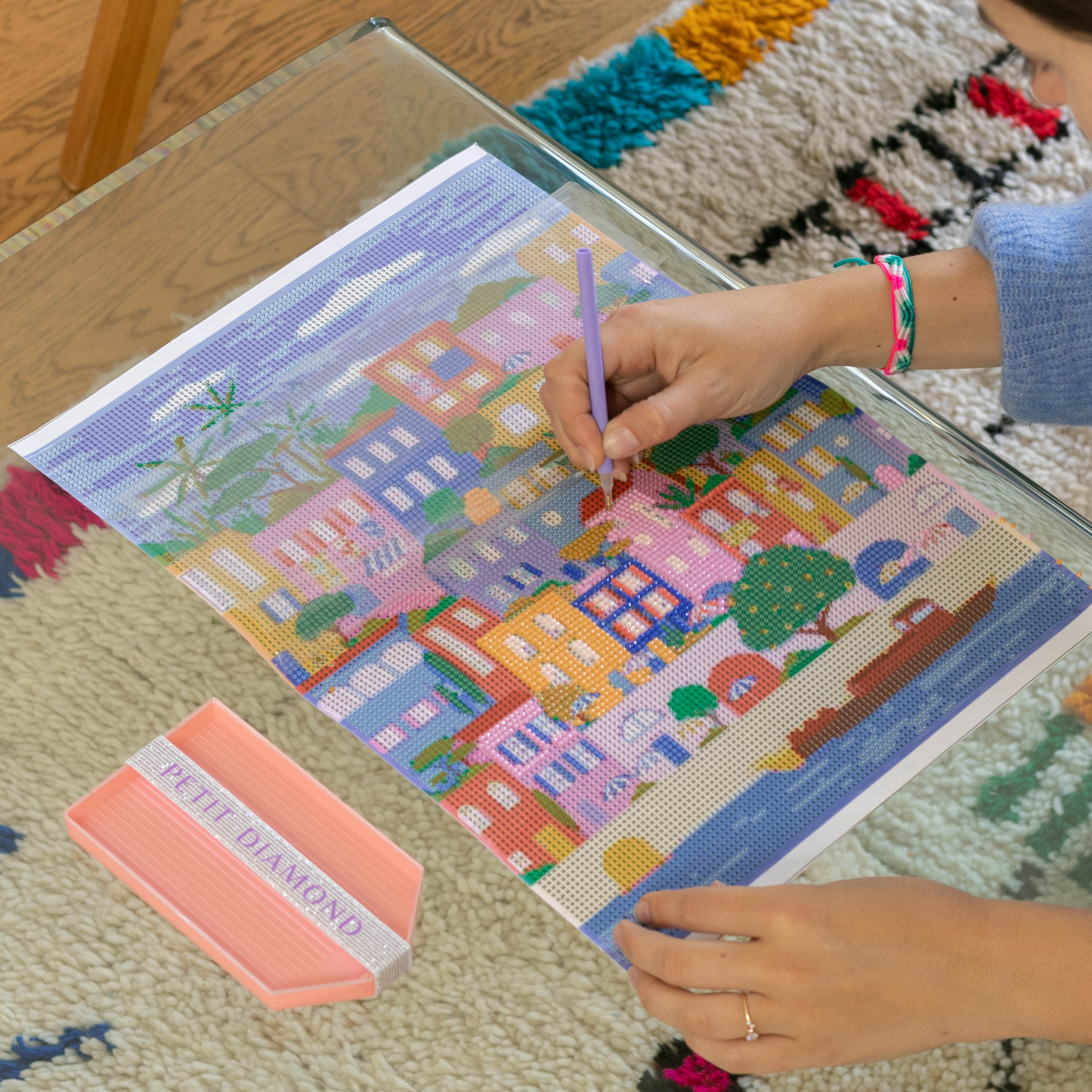 Diamond Painting Maisons Colorées