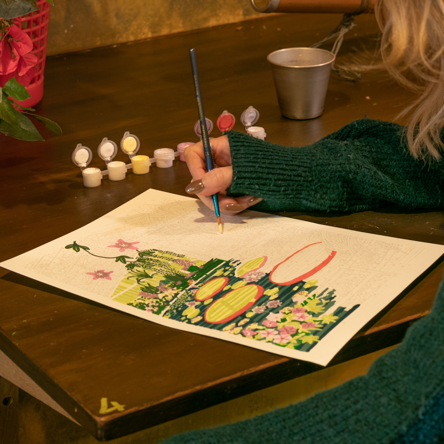 Coffret peinture au numéro - Waterlily Glasshouse