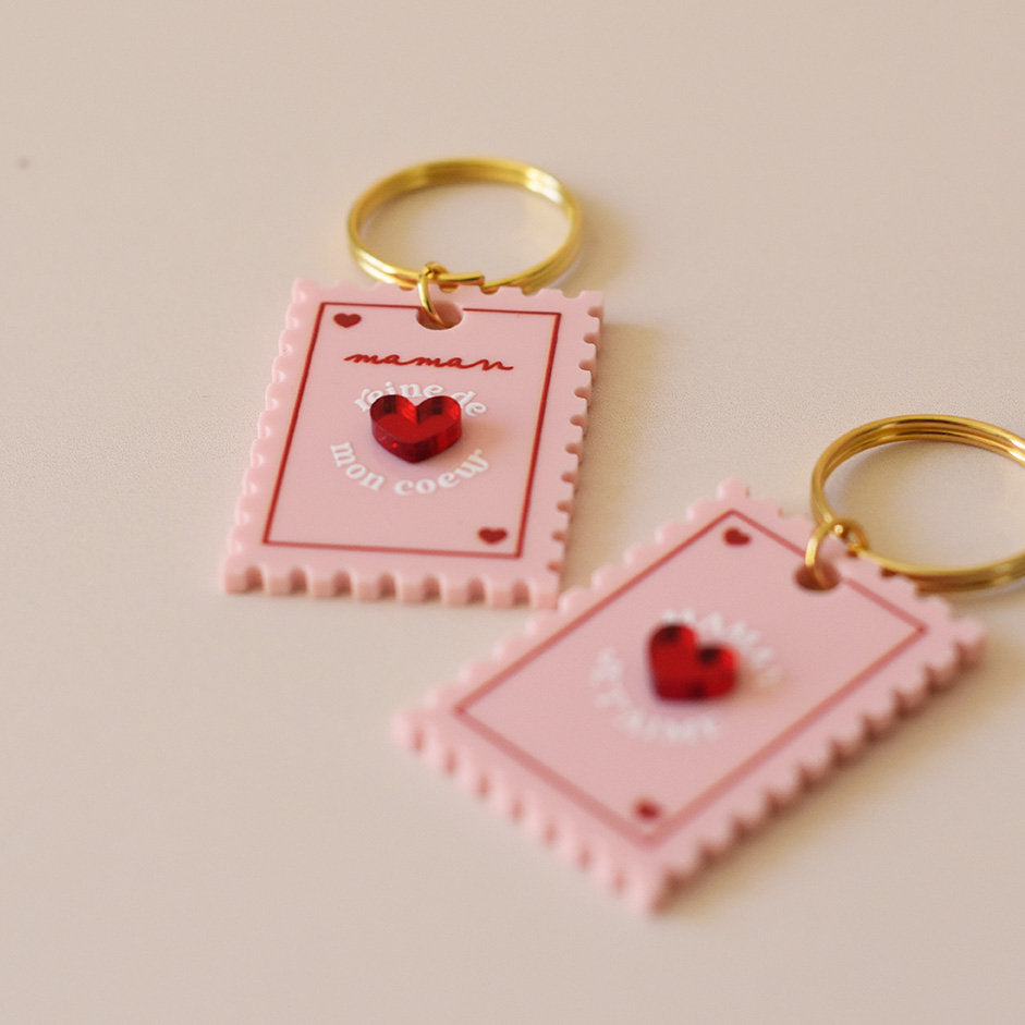 Porte clés "Maman reine de mon coeur"