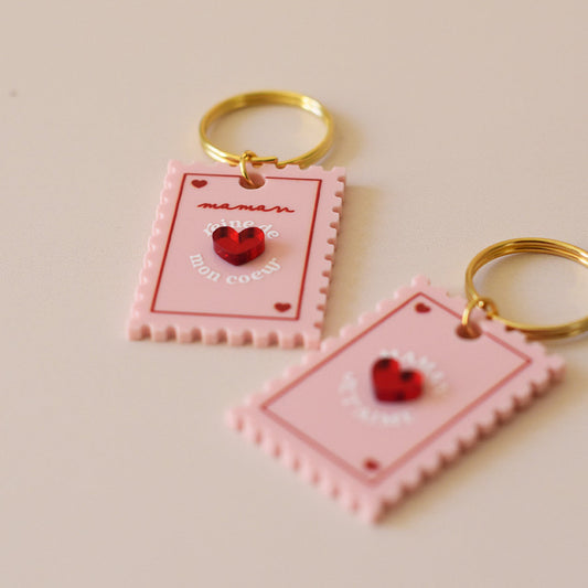 Porte clés "Maman reine de mon coeur"