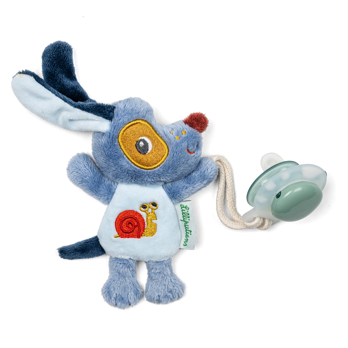 Doudou attache sucette Jules Mini ami de la nuit