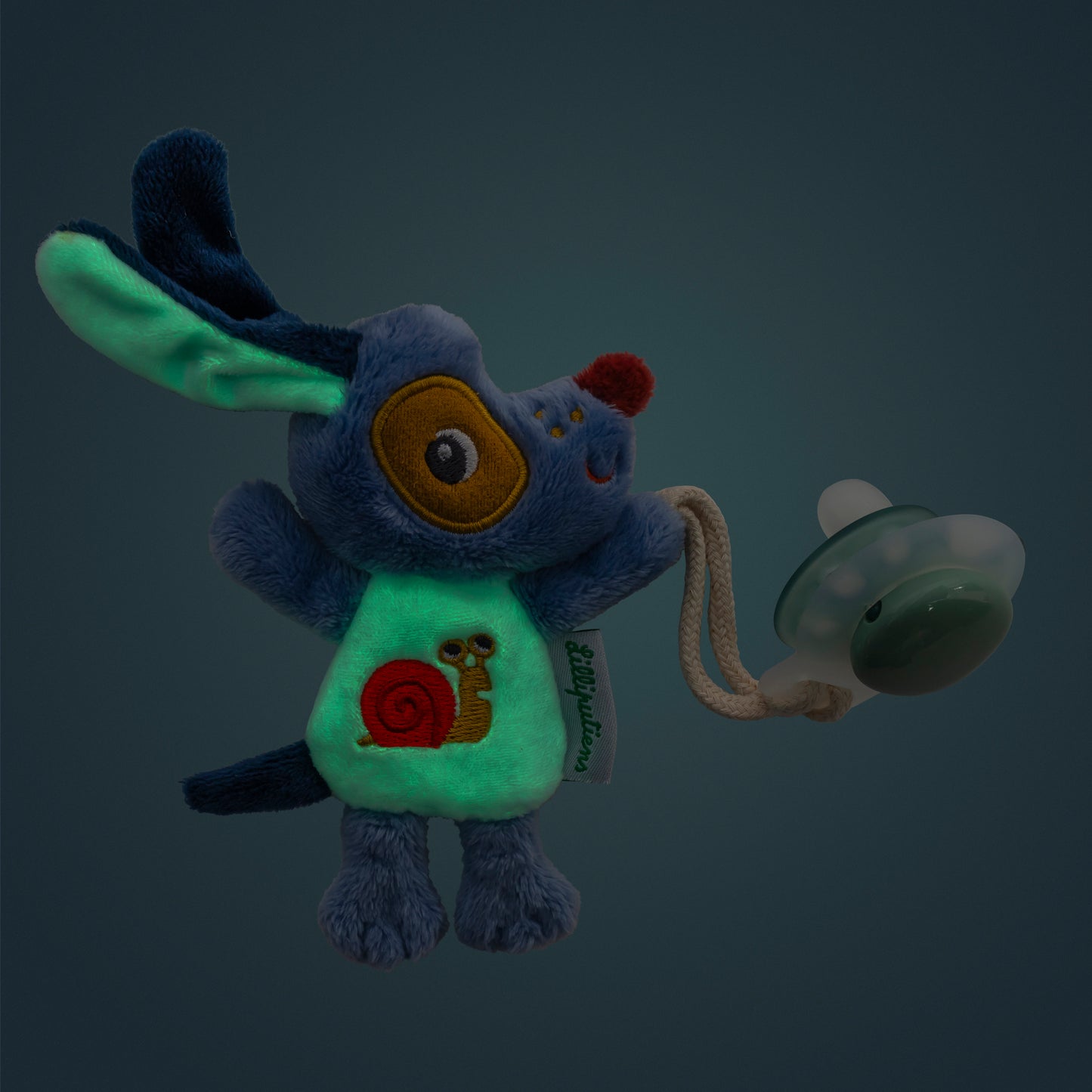 Doudou attache sucette Jules Mini ami de la nuit