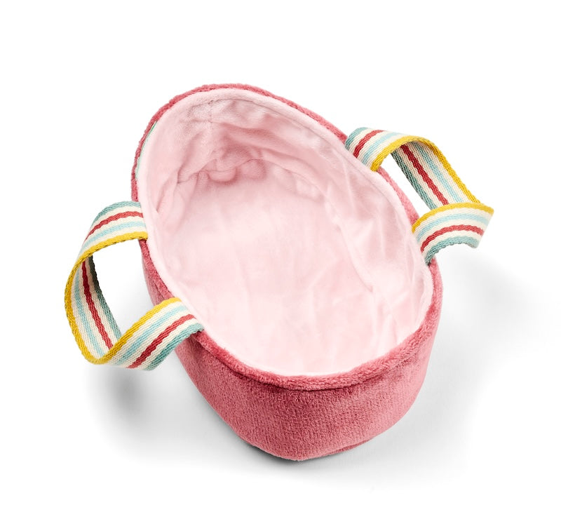 Poupée en tissu Mio et son couffin -  21 cm