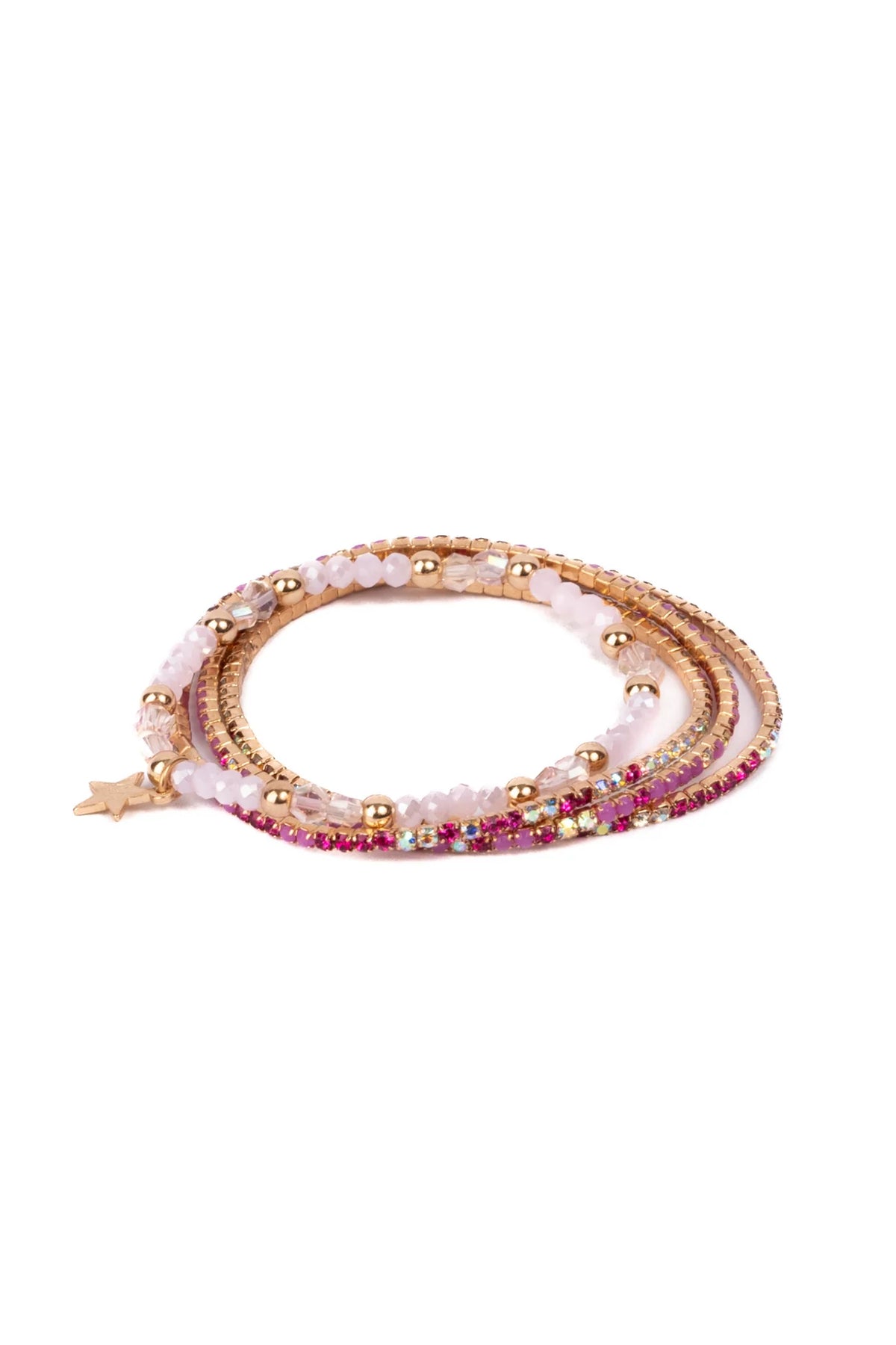 Lot 4 bracelets élastiques Glam Girl