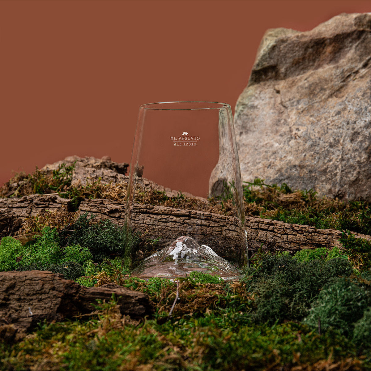 Verre design Vesuve TOPOGRAPHIC