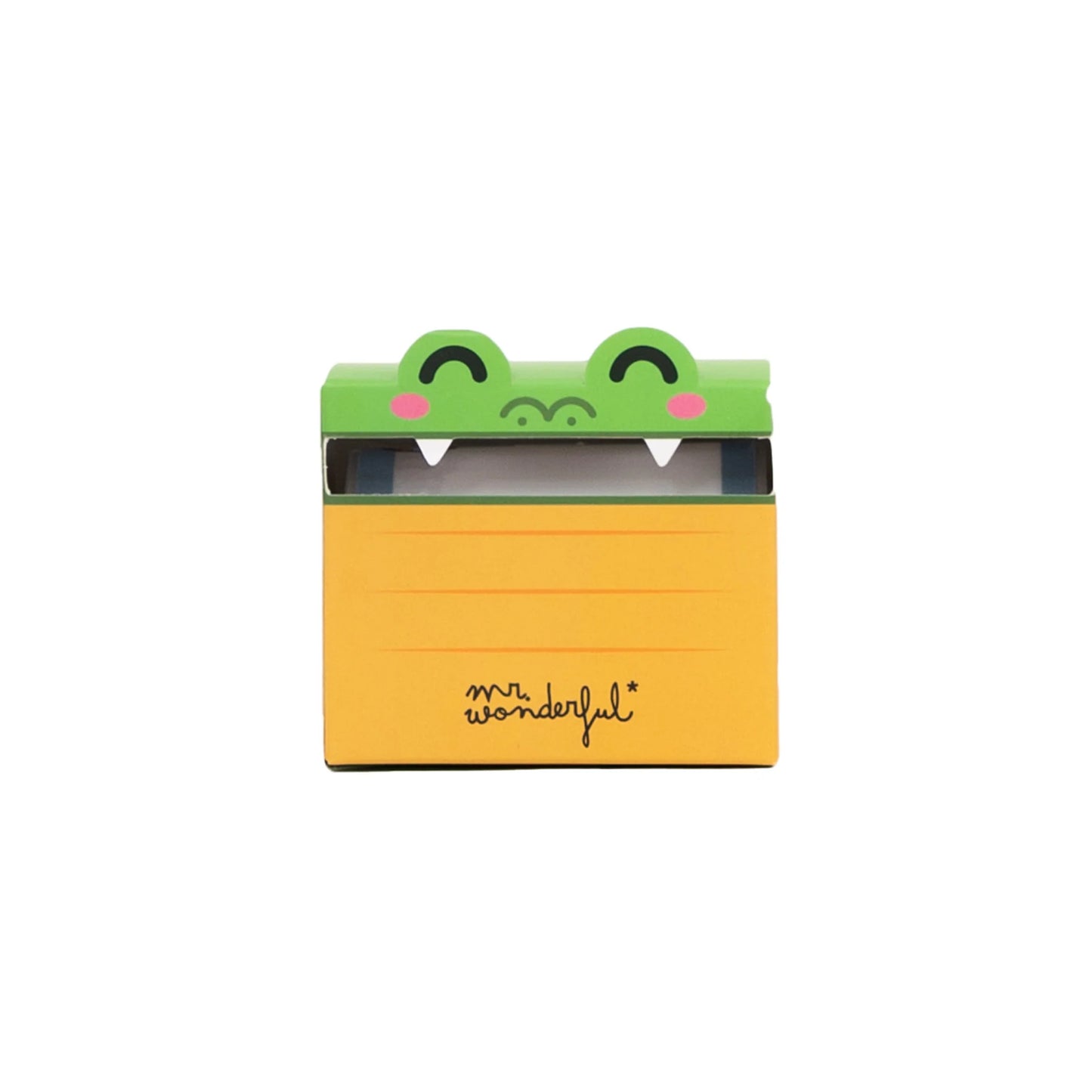Distributeur de notes autocollantes transparentes – Crocodile