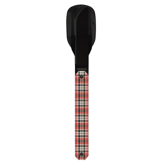 Couverts Droits Tartan rouge