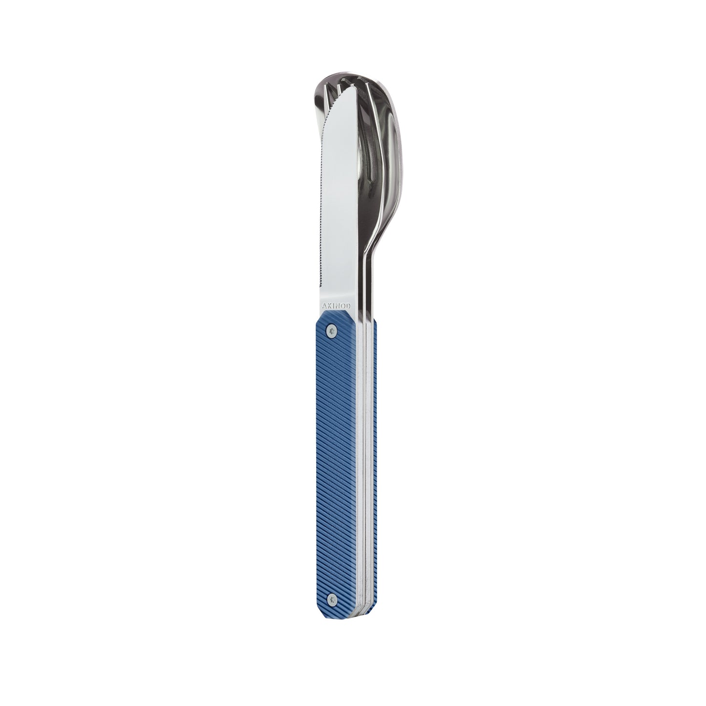 Couverts Droits Aluminium Bleu