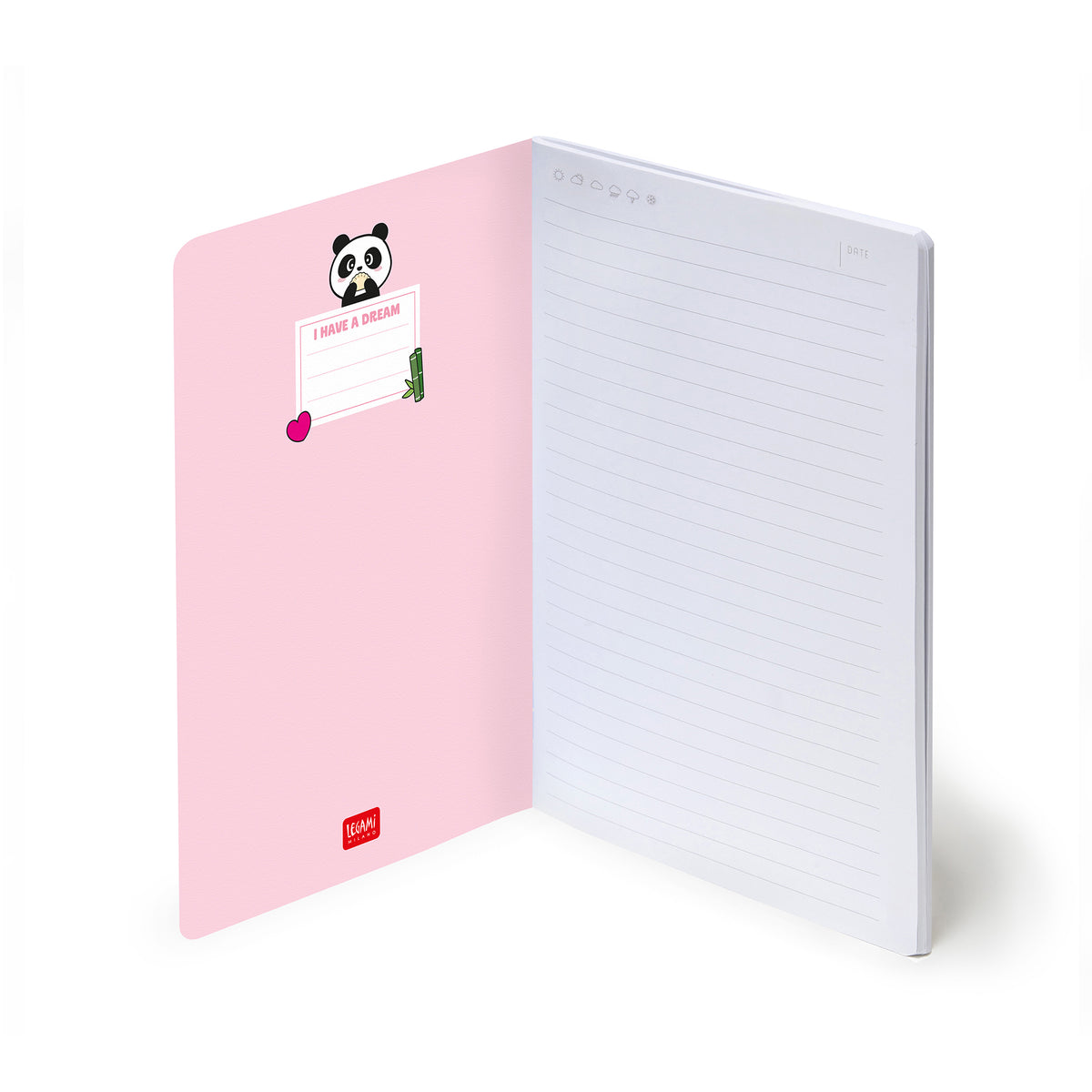 Cahier Ligné A5 - Panda