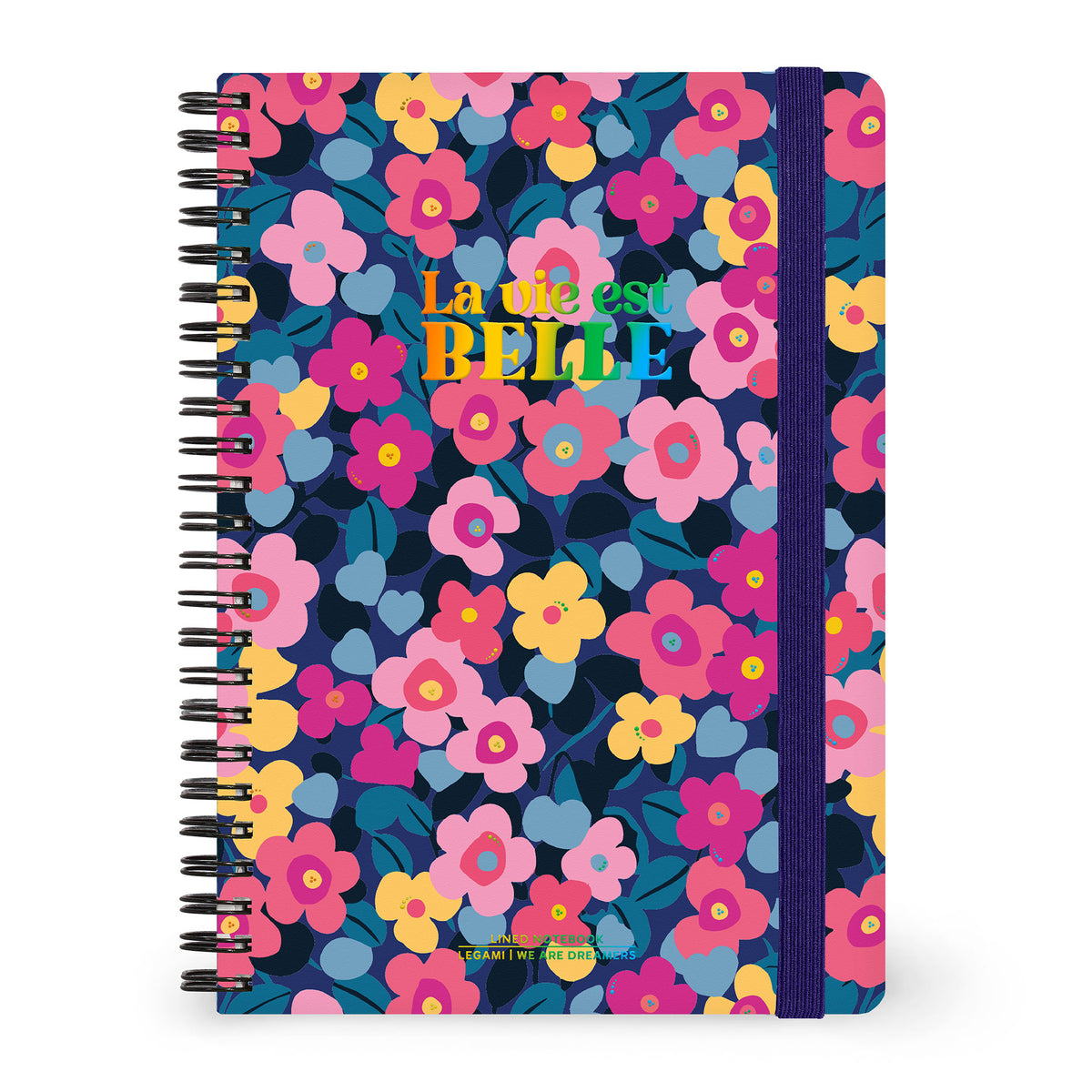 Cahier Ligné Spirale A5 - Flowers