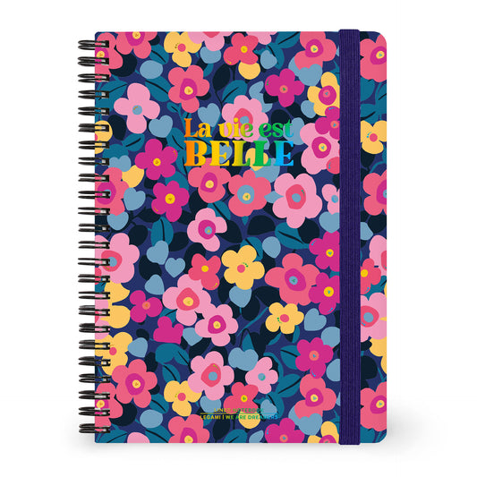 Cahier Ligné Spirale A5 - Flowers