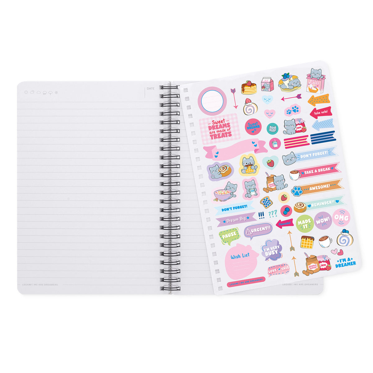 Cahier Ligné Spirale A5  - Kitty