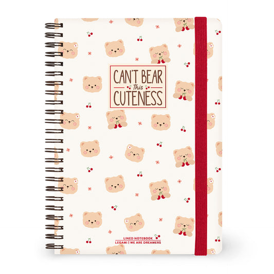 Cahier Ligné A5 Spirale - Teddy Bear