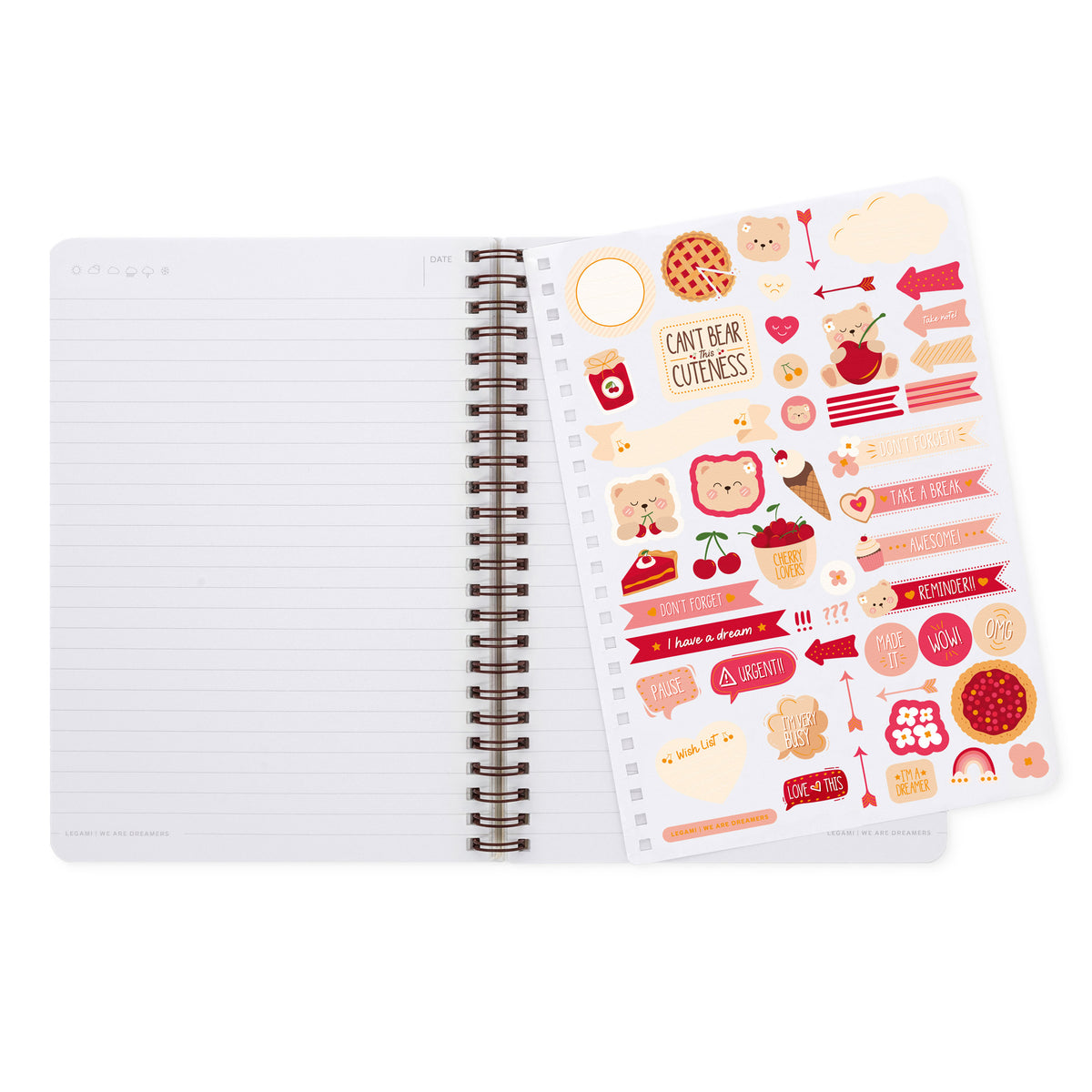 Cahier Ligné A5 Spirale - Teddy Bear