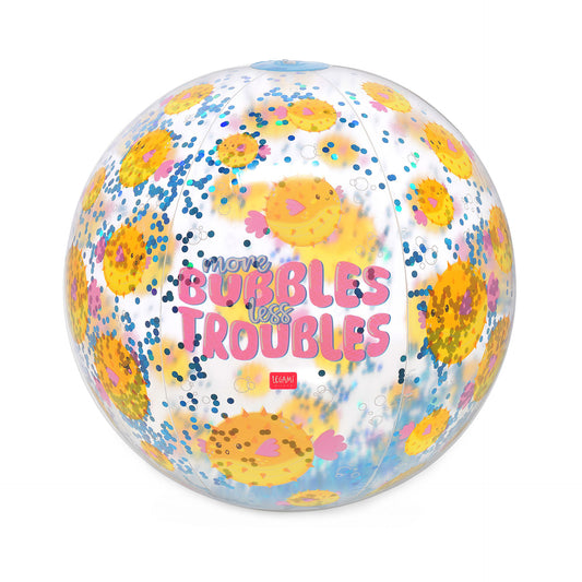 Ballon de Plage Gonflable Glitter - Divers Modèles