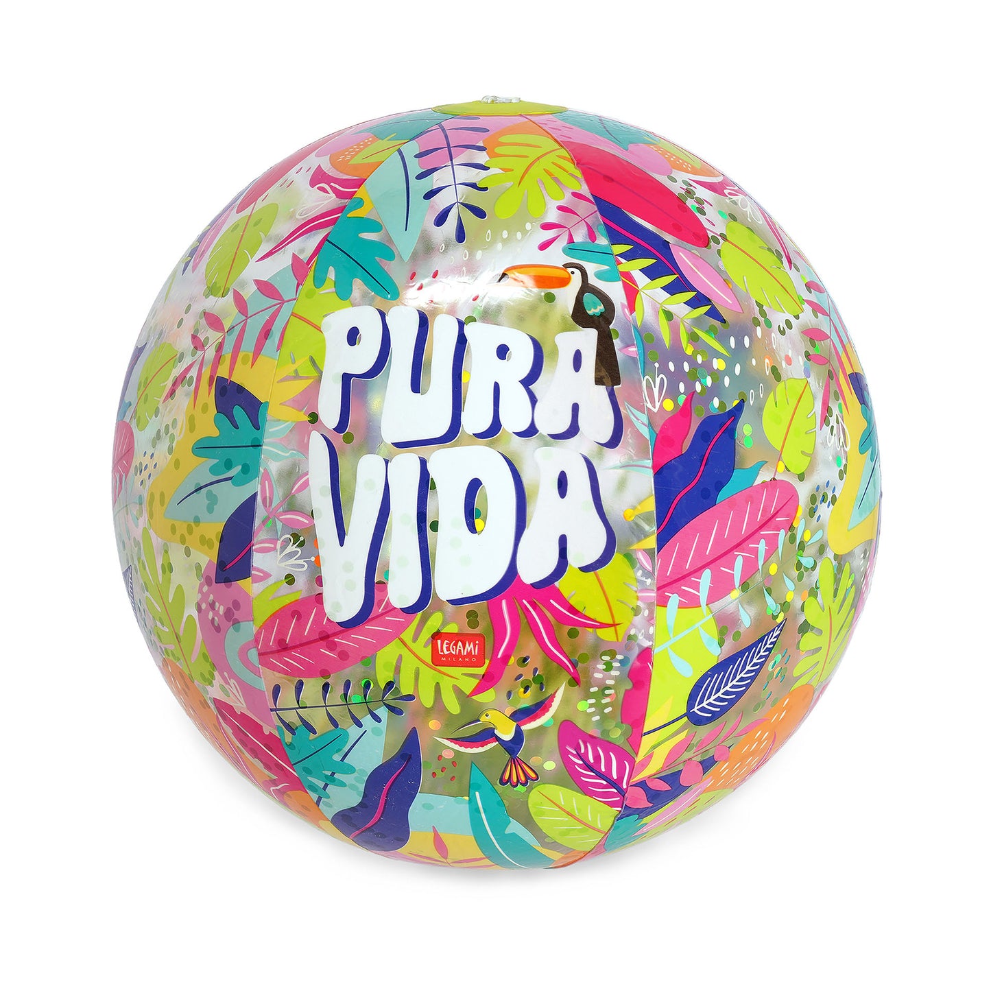 Ballon de Plage Gonflable Glitter - Divers Modèles