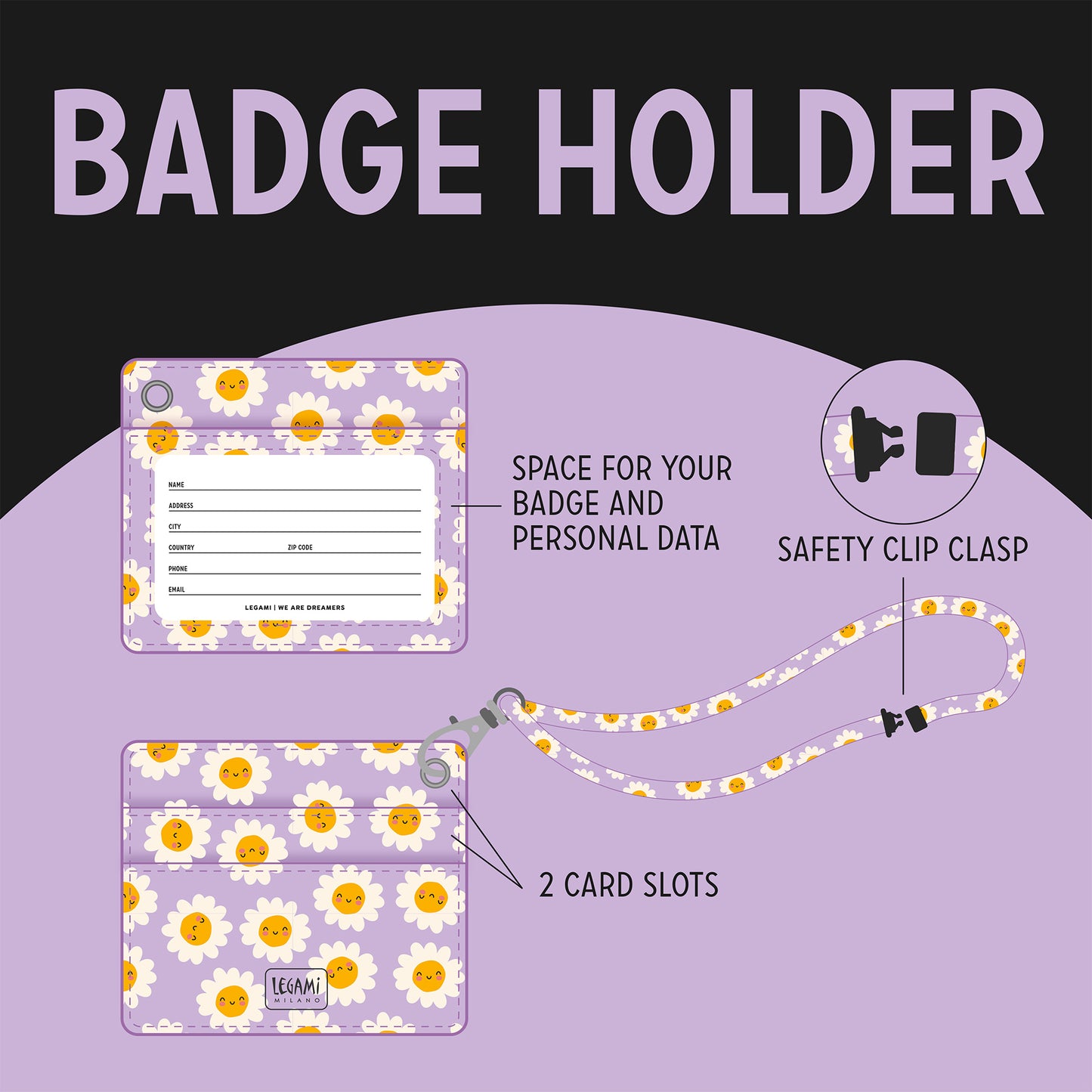 Porte-Badge Daisy