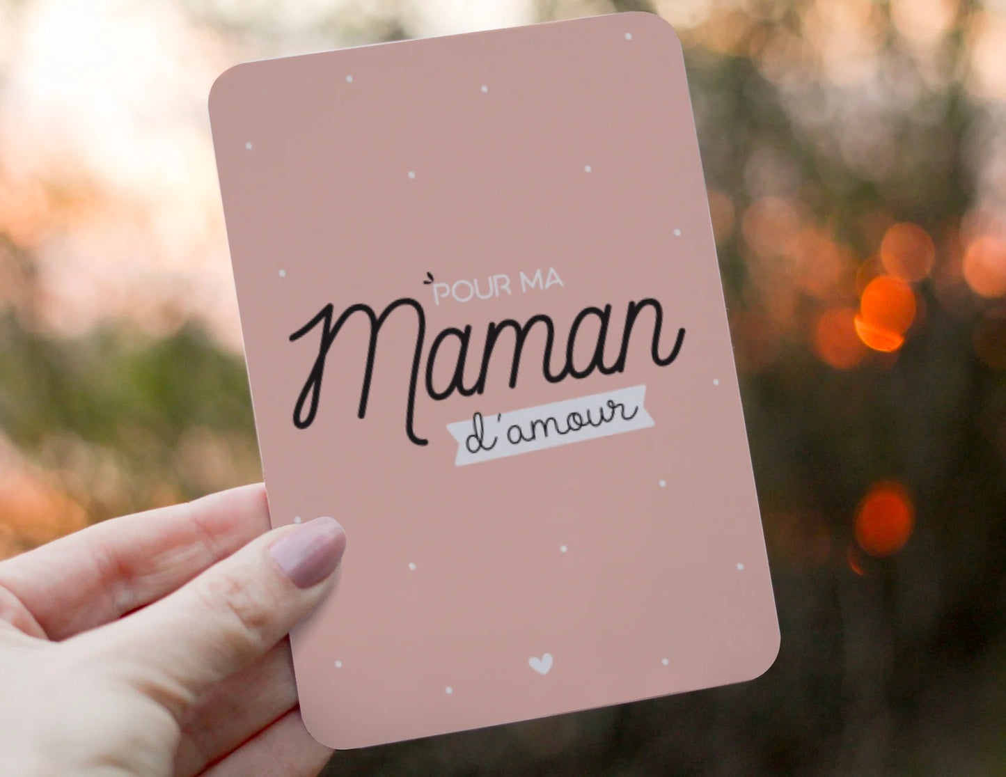 Carte "Pour ma Maman d'amour"