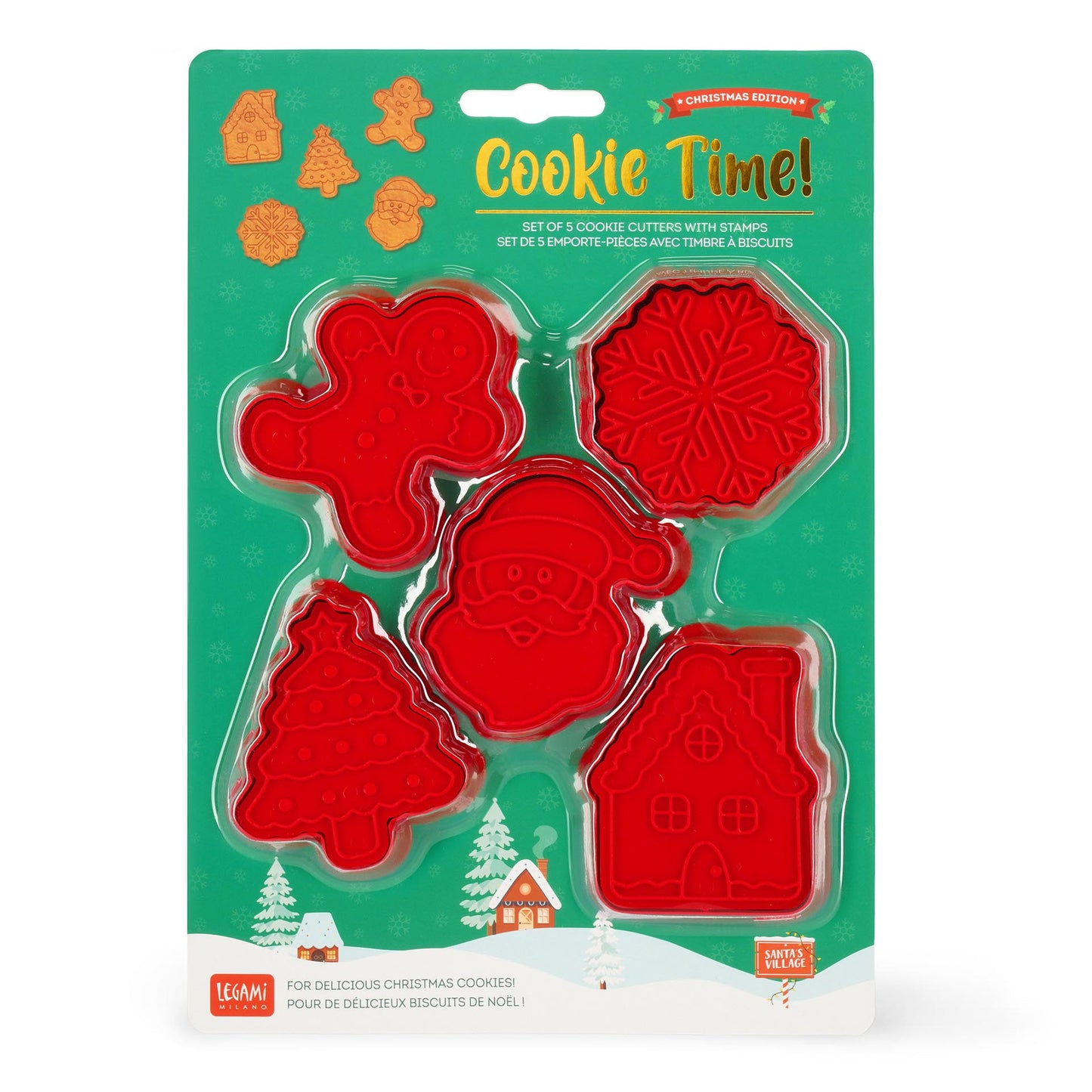 Set de 5 emportes pièce Noel - Cookie Time!