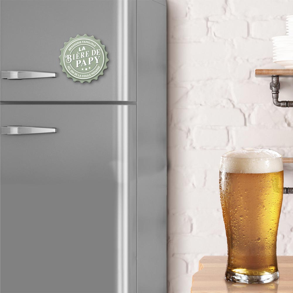 Décapsuleur Magnétique "La Bière de Papy"