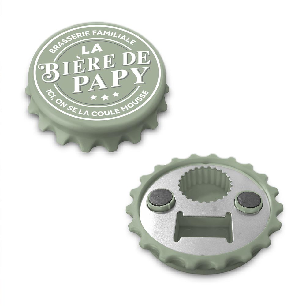 Décapsuleur Magnétique "La Bière de Papy"