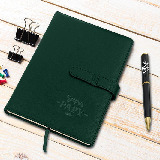 Coffret Carnet Notes + Stylo "Super Papy"