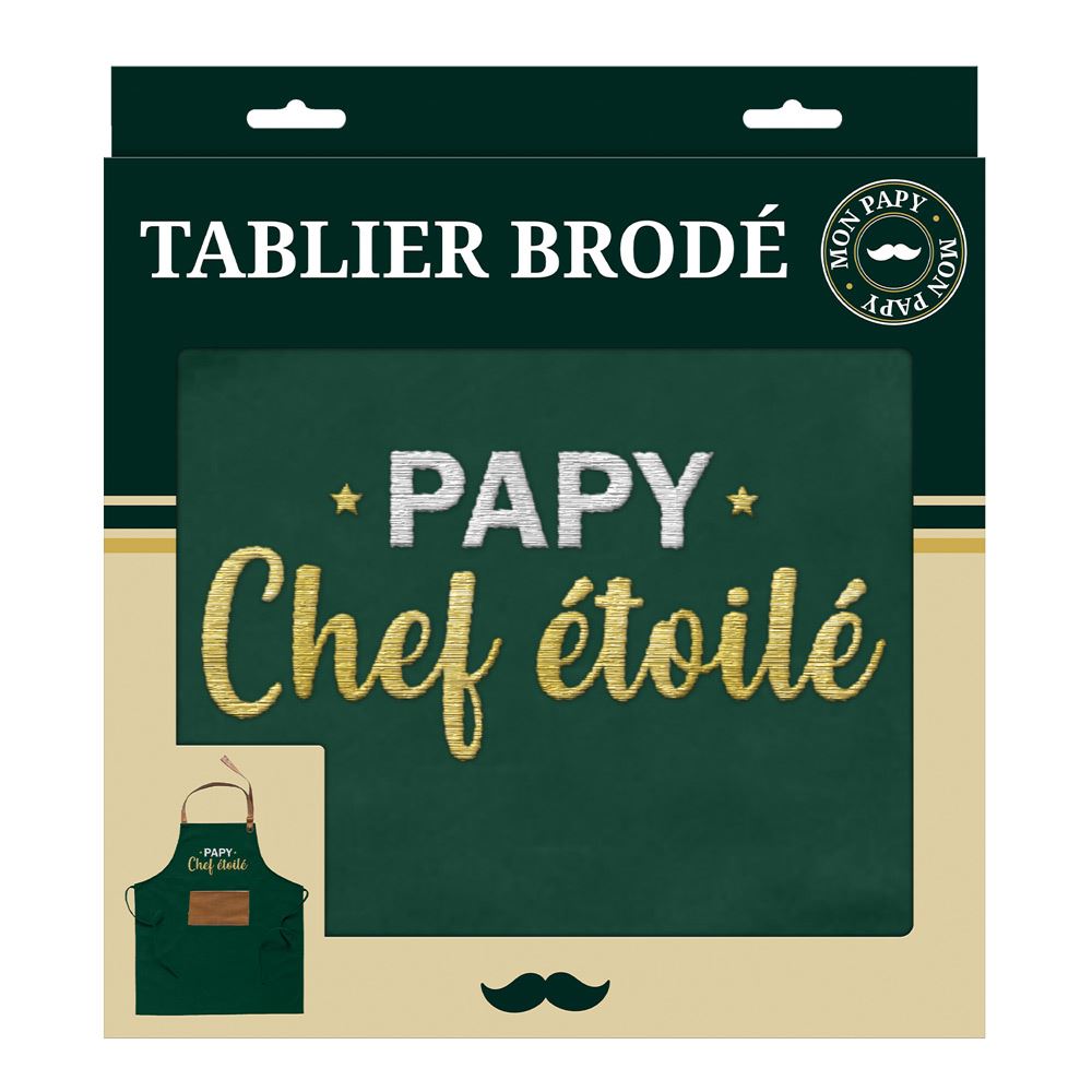 Tablier "Papy Chef Etoilé"