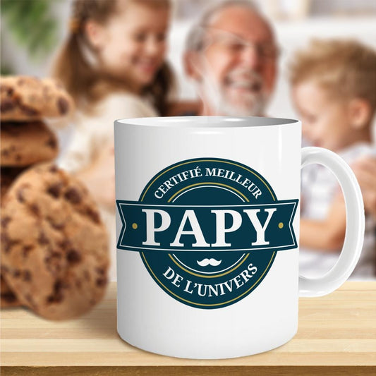 Mug "Certifié Meilleur Papy"