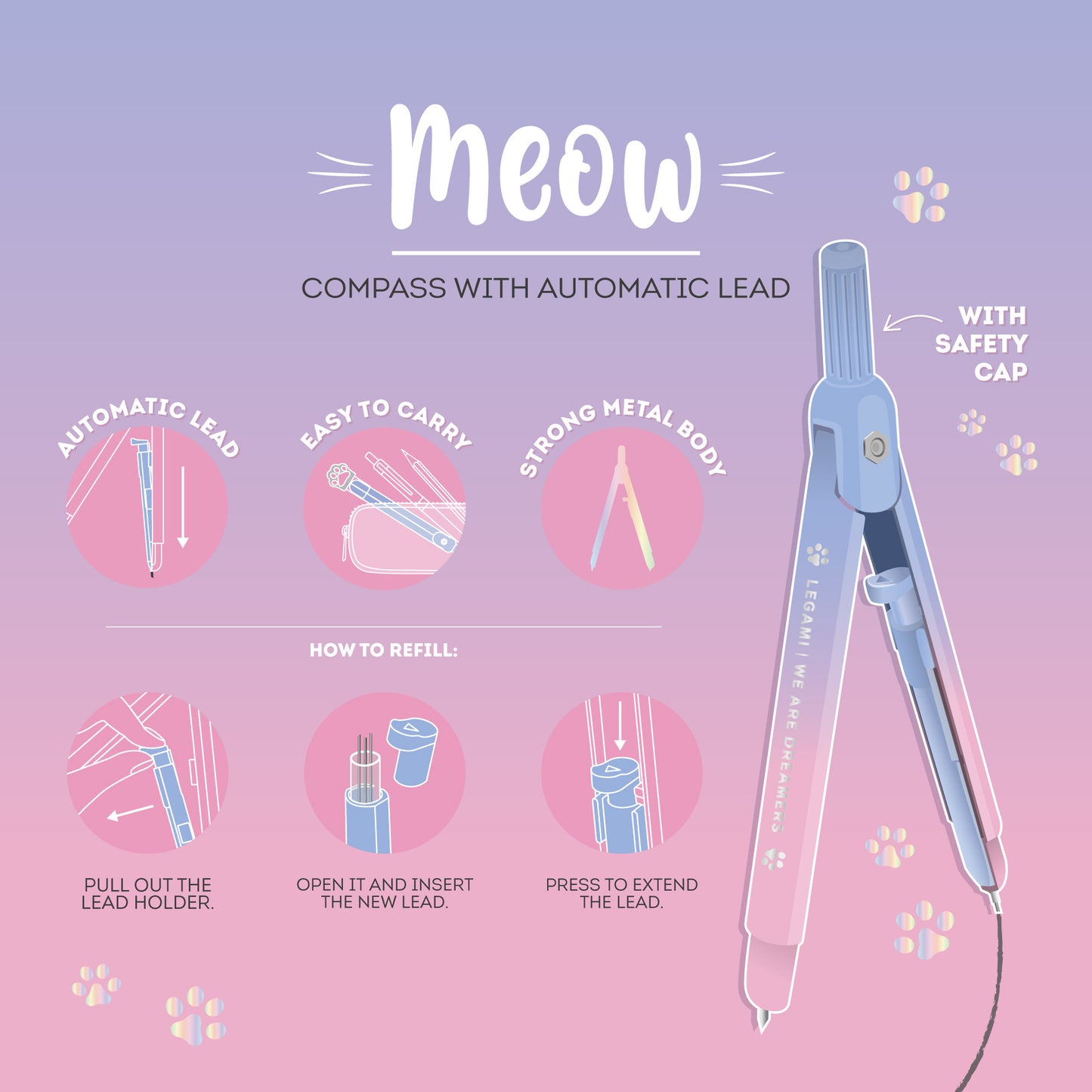 Compas à Mine Automatique - Meow