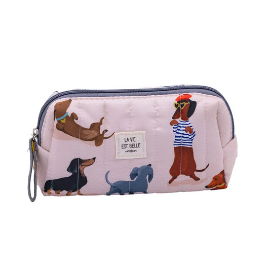 Petite trousse matelassée Teckels club