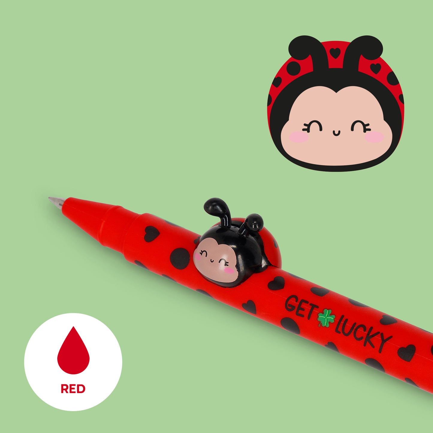 Stylo Ladybug «Get Lucky» - Lovely Friends