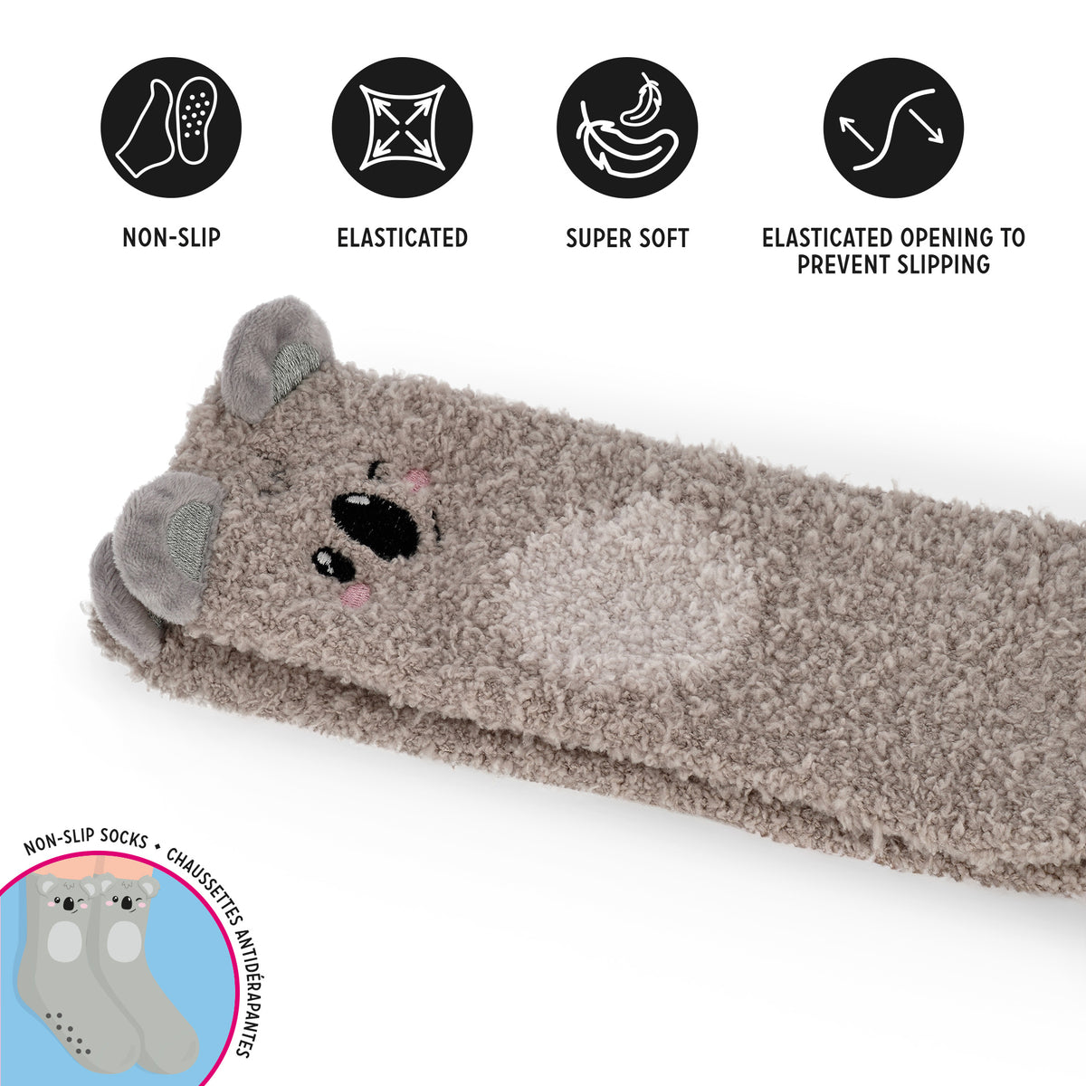 Chaussettes Antidérapantes Koala ADULTES
