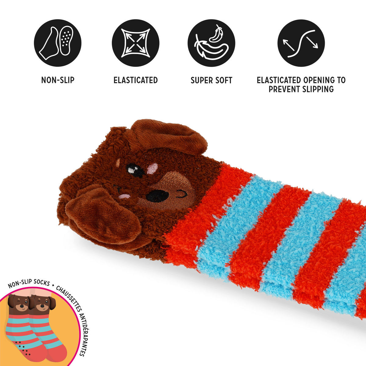 Chaussettes Antidérapantes Teckel ADULTES