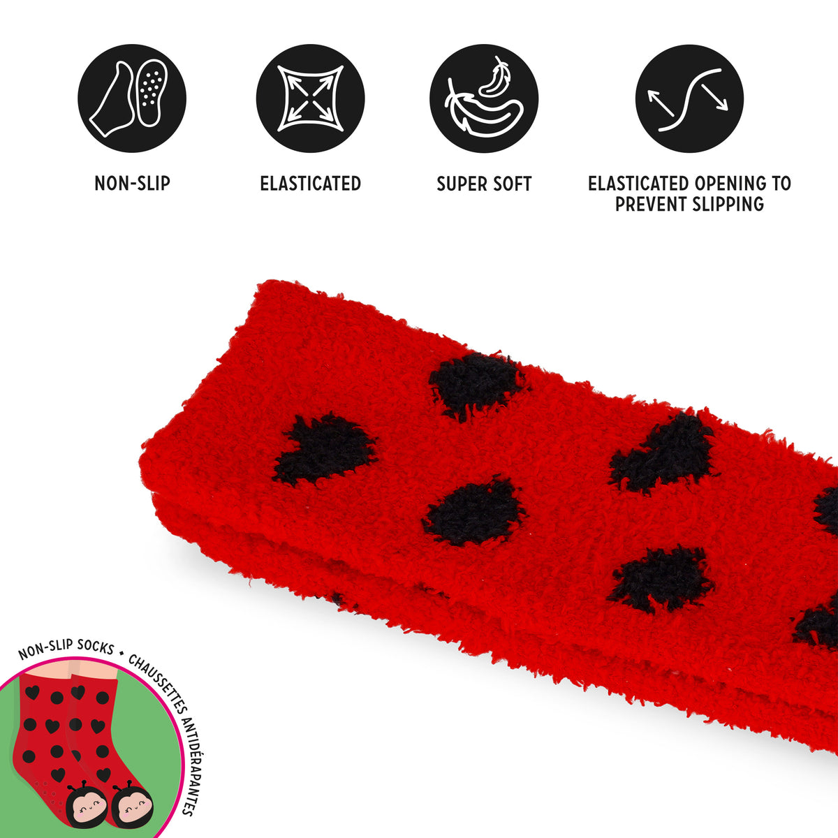 Chaussettes Antidérapantes Ladybug ADULTES