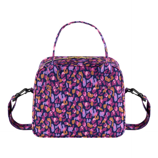 Sac à repas Isotherme Léopard prune