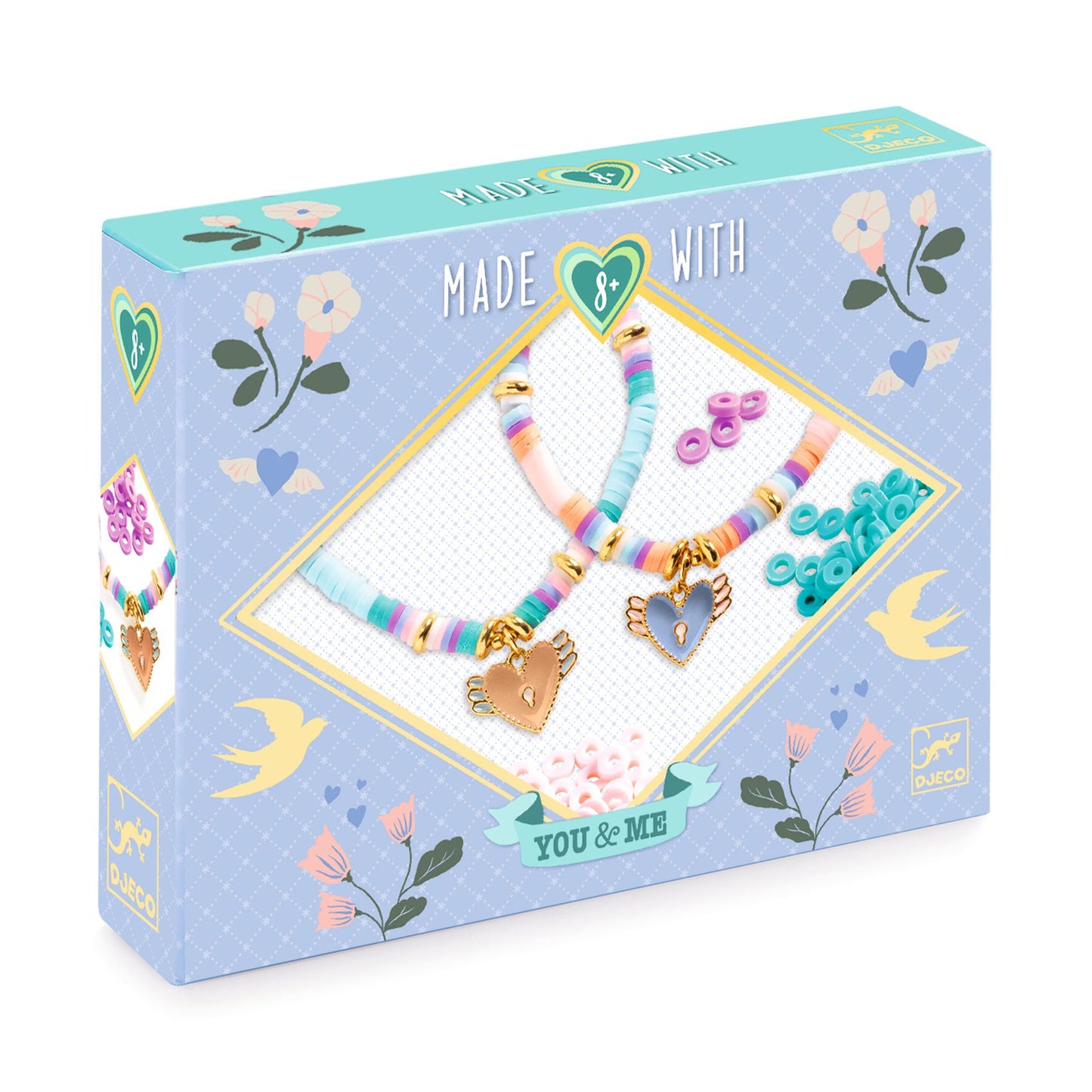 You & Me perles Heishi coeurs