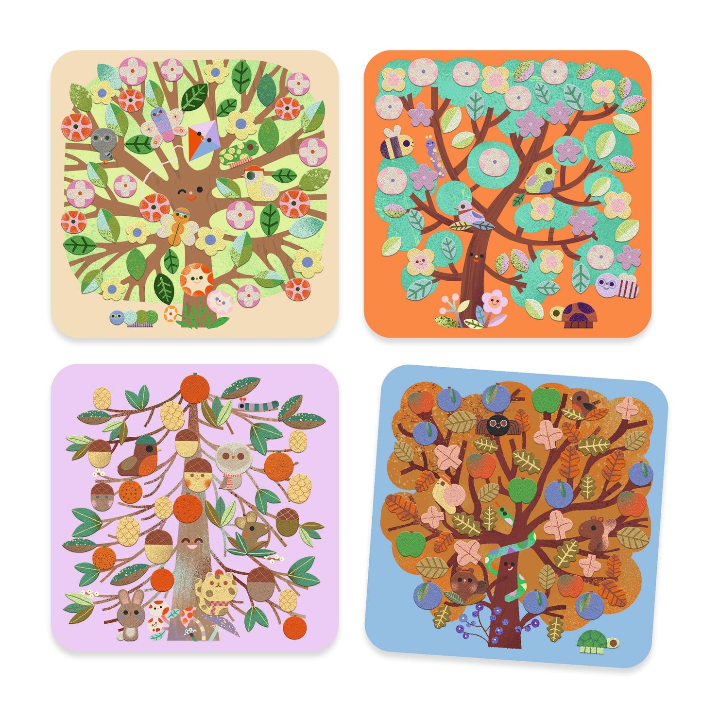 Tableaux de feutrine - La ronde des saisons
