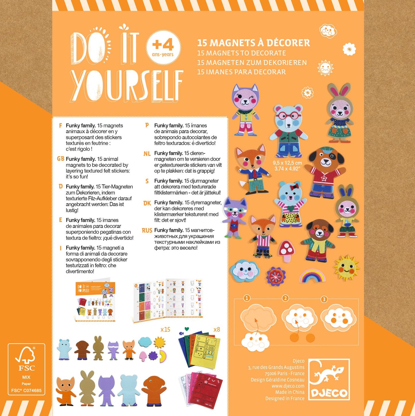 DIY Magnets Funky family