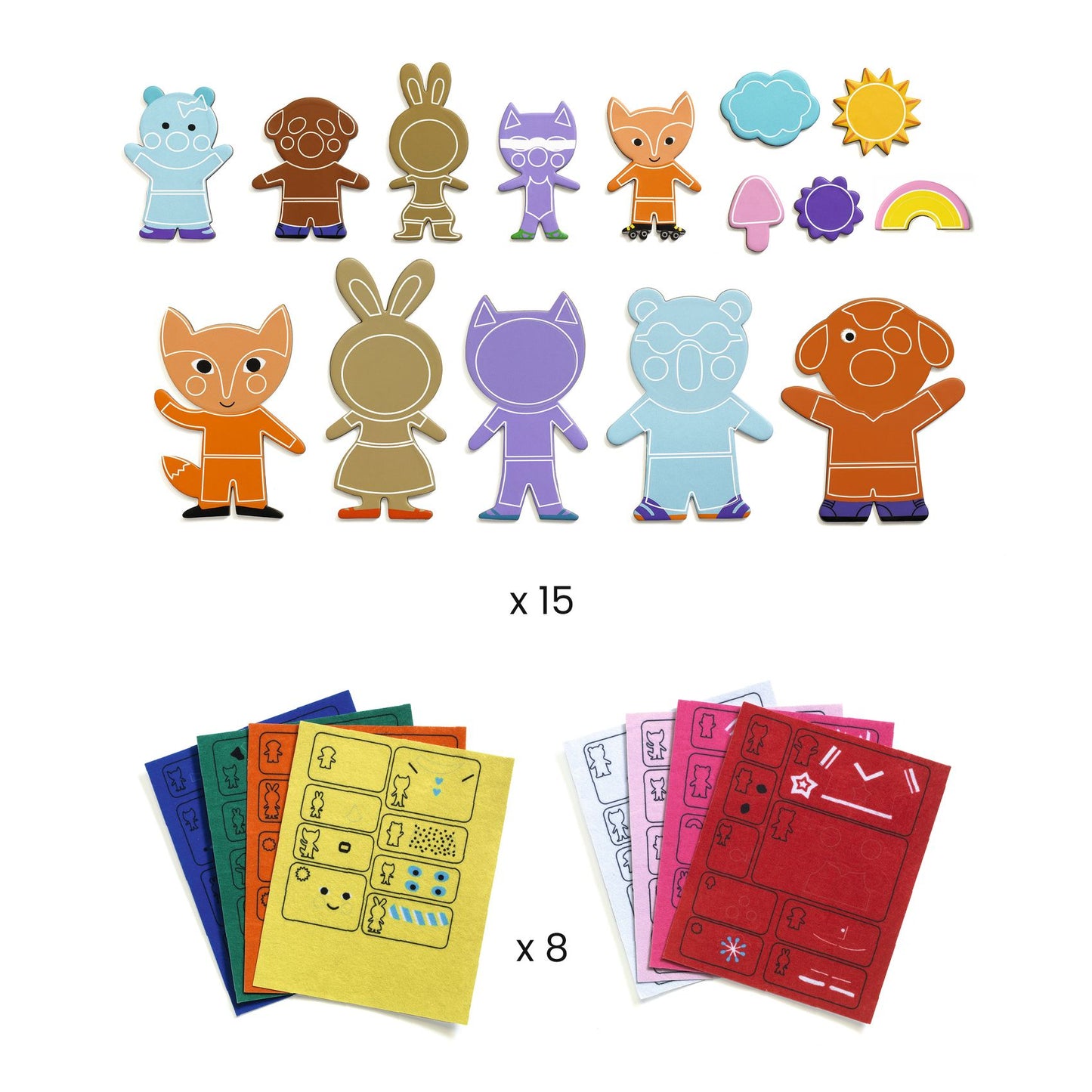 DIY Magnets Funky family