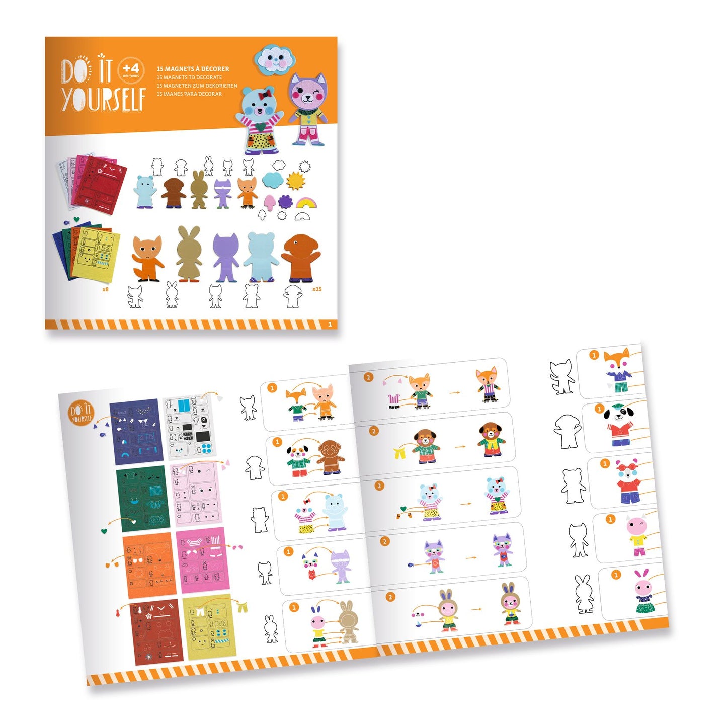 DIY Magnets Funky family